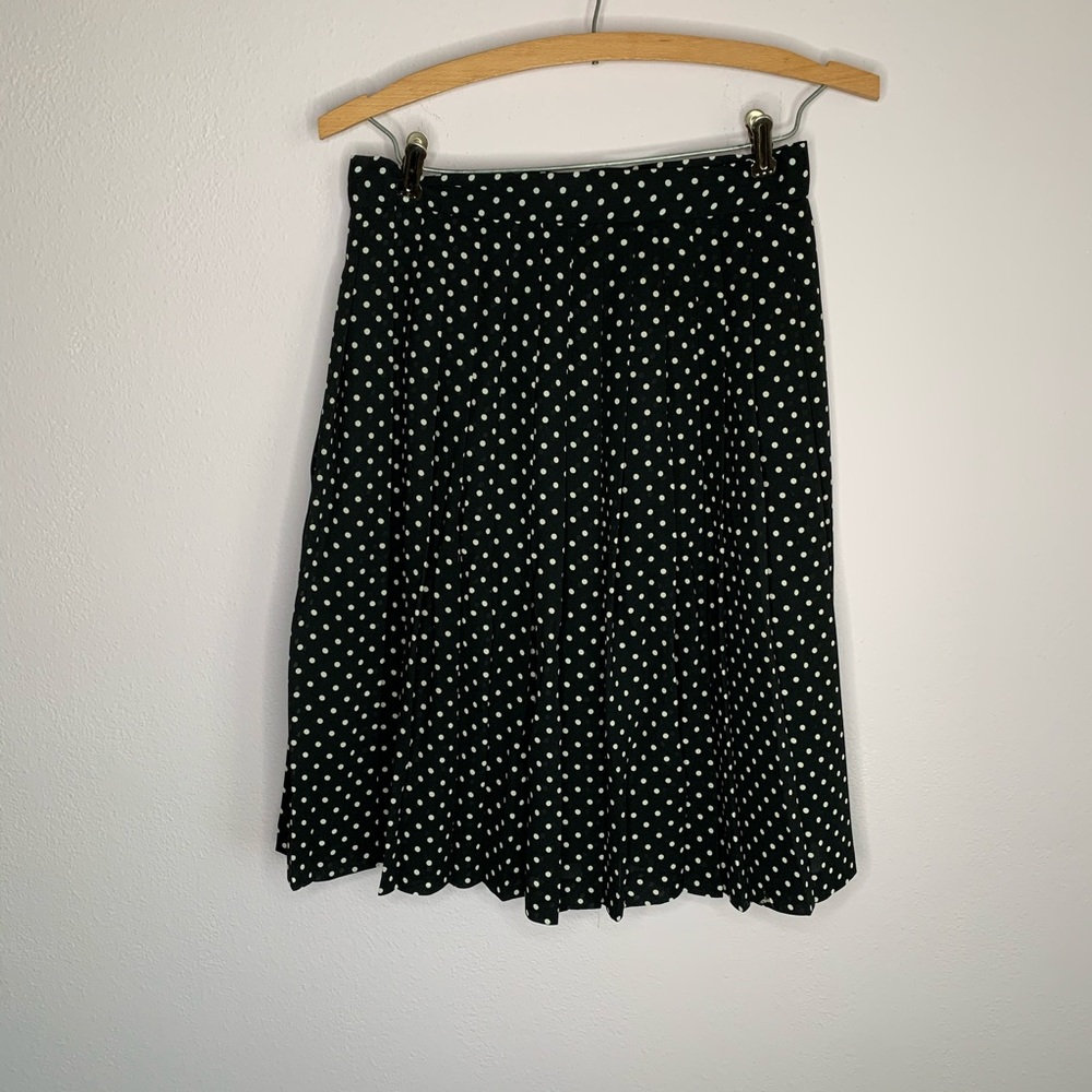 Vintage Pleated Polkadot Skirt - Picture 2 of 5